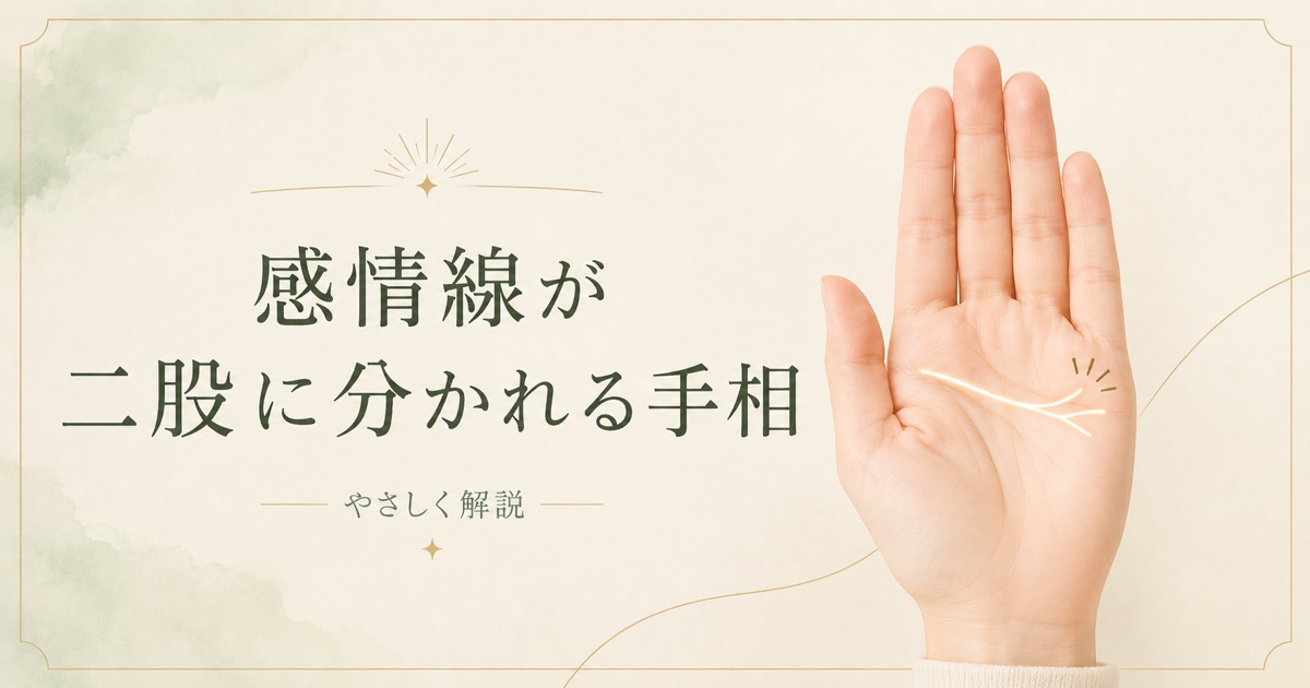 感情線が二股に分かれる手相